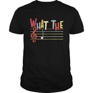 What The F Funny Clef Note Music Humor Musician Gift Shirt